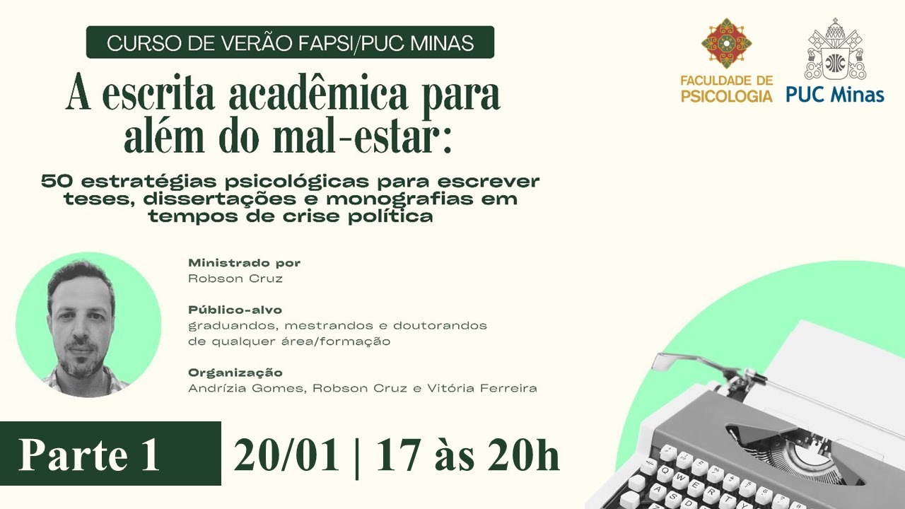 A Escrita Acadêmica para Além do Mal-Estar (PARTE 1)