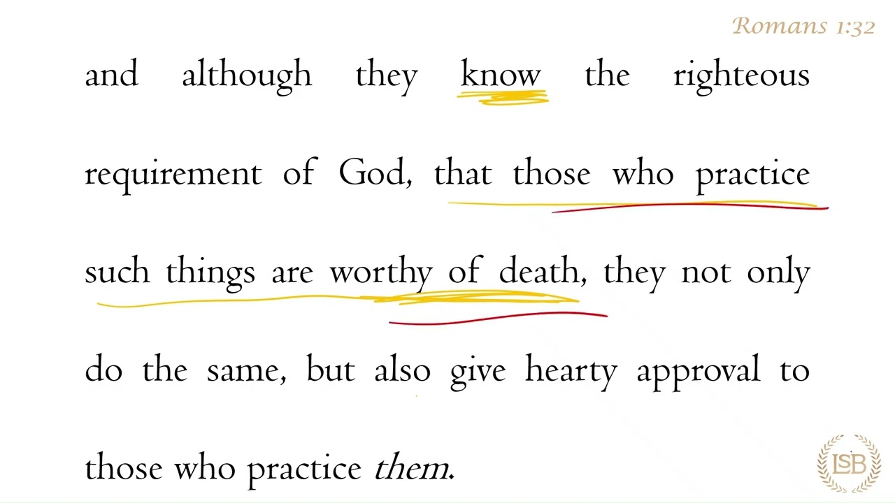 BTV: Romans 1:32c