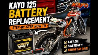 How to Change a Kayo 125 Dirt Bike Battery | Easy DIY Step by Step!