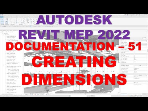 REVIT MEP 2022 - DOCUMENTATION - 51 CREATING DIMENSIONS
