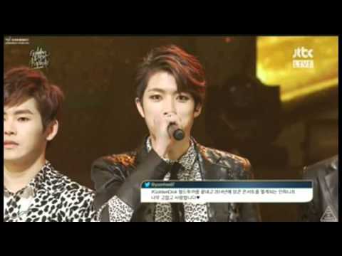 140116 INFINITE's Sungyeol speak English when receiving GDA Digital Bonsang Award