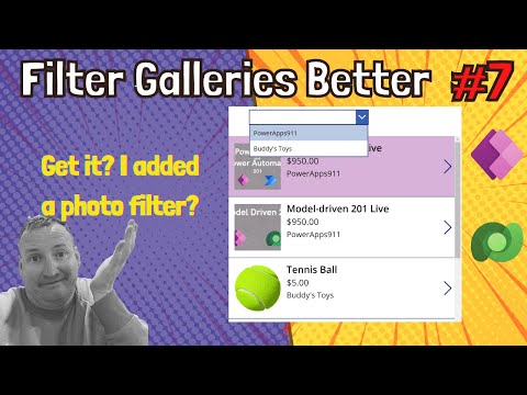 Filtering your Gallery Better in Canvas Apps EP7 Filtering your Gallery Better in Canvas Apps EP7