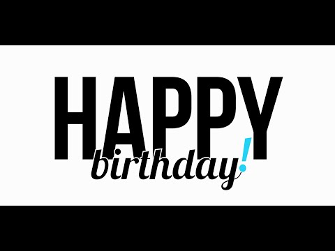 Happy Birthday Song for Eva, Kinetic Typography 1080p