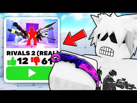I Used KNIFE ONLY In Every RIVALS COPY!