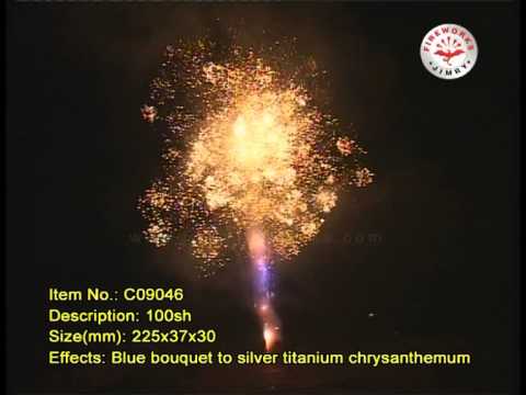 100shots titanium chrysanthemum fireworks--C09046