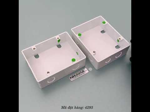 Đế nhựa âm tường MPE A157ND dùng cho 2 mặt đơn