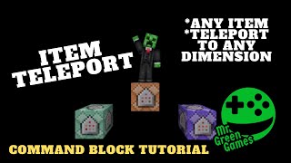 Teleport With Any Item - Command Block Tutorial #Minecraft #BedrockEdition