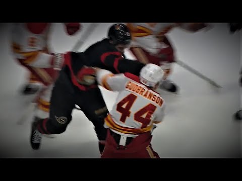 Emotions Boil Over At the End Of The 2nd Period Between The Flames And Senators