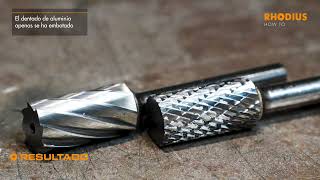 Limas Rotativas Rhodius para Aluminio y para acero diferencias