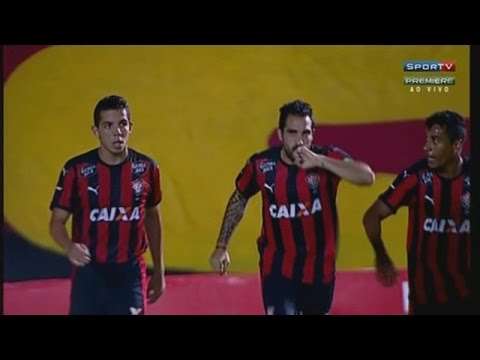 Gol de Escudero, Vitoria 2 x 1 Santa Cruz 14/08/2015, Brasileiro Série B 2015