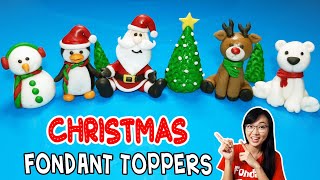 How to make Christmas Fondant Toppers | Christmas Cake Toppers | Xmas Cake Toppers | Fondant Xmas