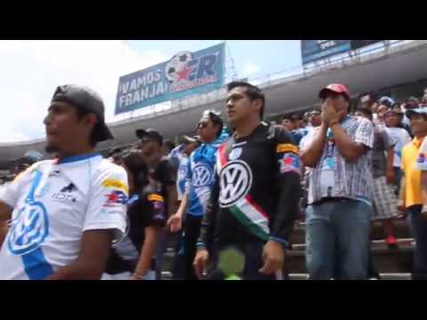 "Los Malkriados 2014: Dale Puebla Dele Ho" Barra: Malkriados &bull; Club: Puebla Fútbol Club