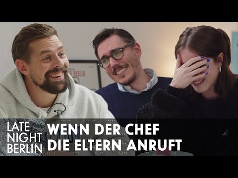 Klaas hears embarrassing childhood stories from employees | Late Night Berlin