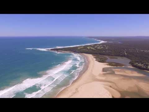 Aerial footage of Mallacoota and surrounding areas