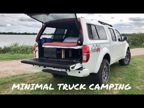 MINIMAL truck camping setup - Nissan Frontier