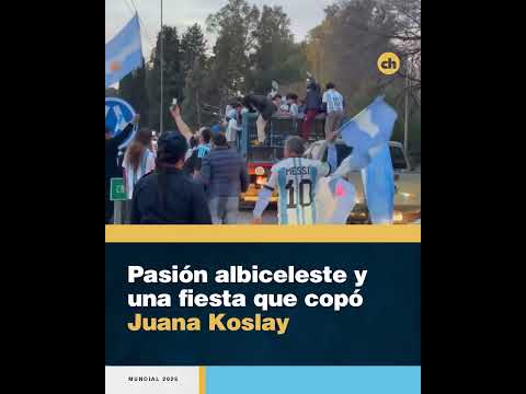 Pasión albiceleste y una fiesta que copó Juana Koslay