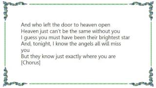 Hank Thompson - Who Left the Door to Heaven Open Lyrics