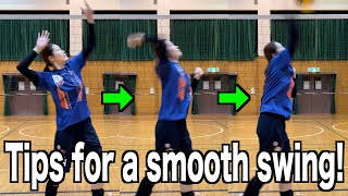 Tips to make your arm swing smoother!【volleyball】