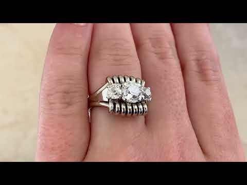 Vintage Mid-Century 1.00ct Diamond Taconic Ring. Circa 1950 - Hand video