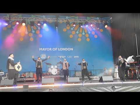 P2 Awde Zafa And Dabke Group Performance At The London Eid Celebration At Trafalgar Square.20/04/24