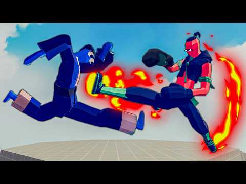 SUPER KICKBOXER vs EVERY UNIT | Totally Accurate Battle Simulator-TABS