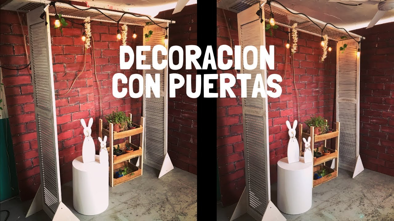 IDEAS CON PUERTAS VIEJAS - DECORACIÓN JARDÍN, BODA O EVENTO