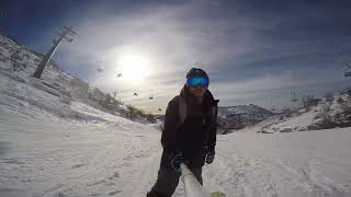 preview picture of video 'Snowboard mount hermon israel 2018'