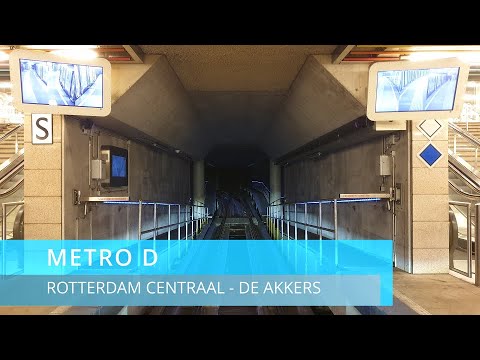 [Classic Cabinerit] Metro Rotterdam, lijn D, Rotterdam Centraal - De Akkers. Spoorvervanging Slinge.