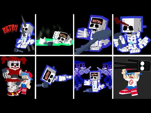 The Best Game Over Screen in FNF #1 - (Minecraft Animation)