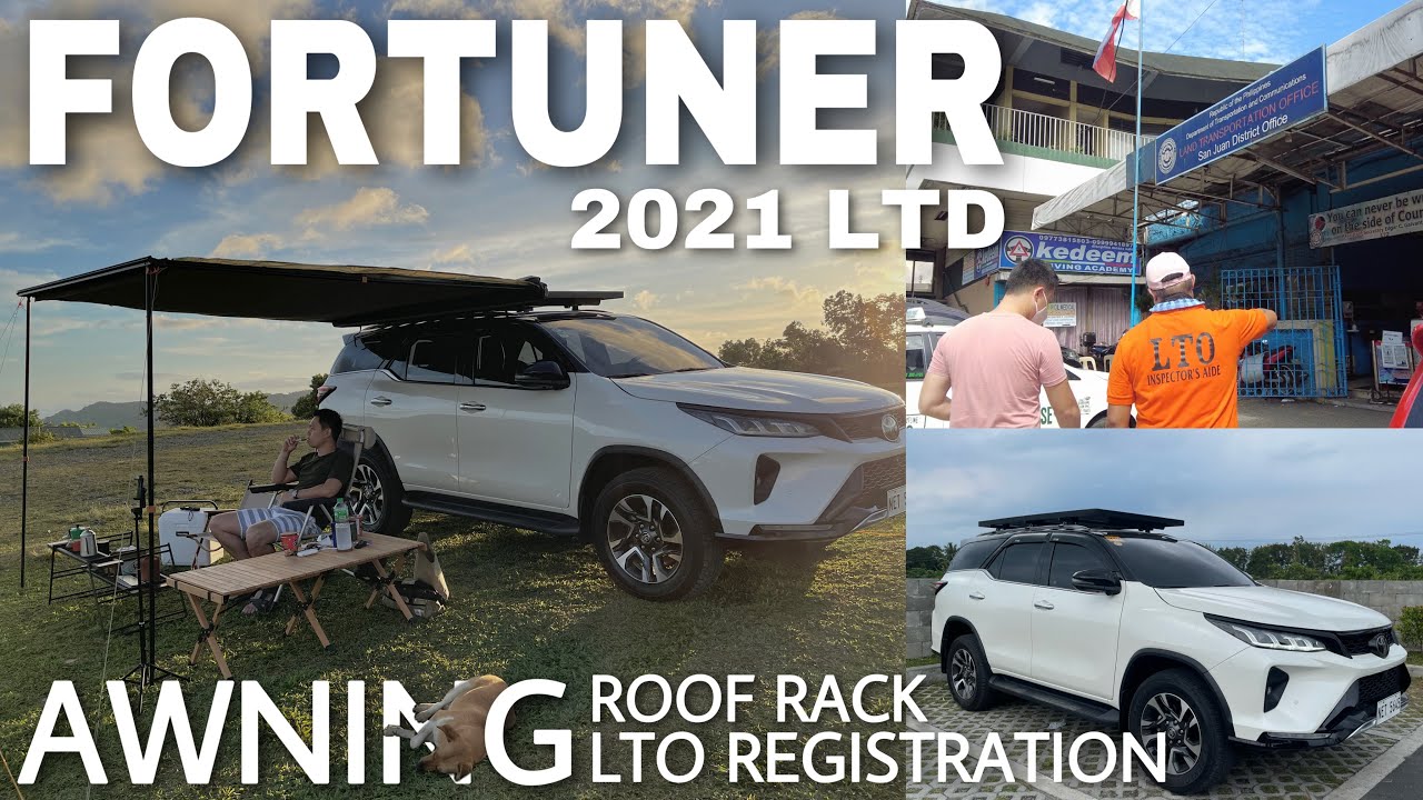 ROOF RACK | Darche Eclipse SIDE AWNING | TOYOTA FORTUNER 2021 LTD | LTO Top load REGISTRATION