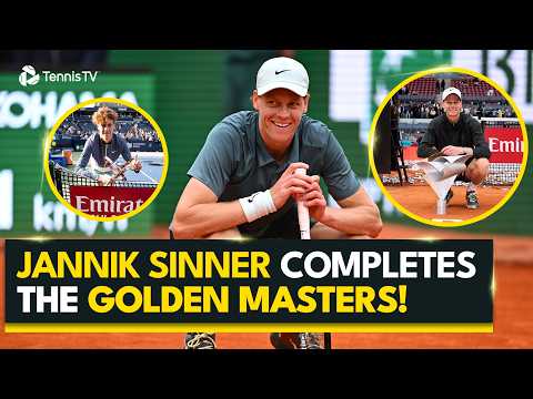 Jannik Sinner Becomes The YOUNGEST Man To Complete The Golden Masters! 🇮🇹✨