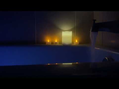 Bathtub Filling ASMR // Full Pressure Filling with Underwater Lights 8 Hour Loop