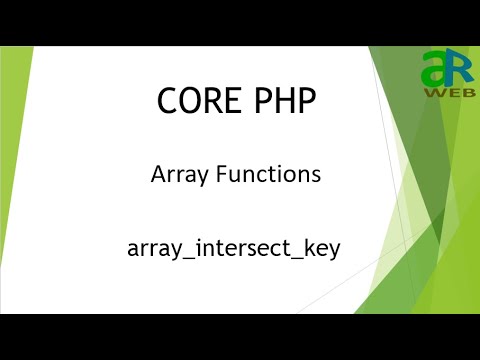 14 Array_intersect_key In Php Php Array Functions