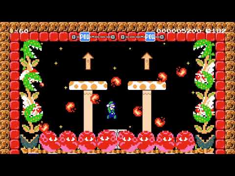 Wiggler's Wilderness | 'Bullet Hell' | Super Mario Maker 2 Levels (27F-136-BYG)