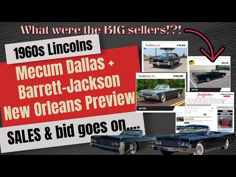 Lincoln Continentals - Mecum Dallas + Barrett-Jackson New Orleans Preview