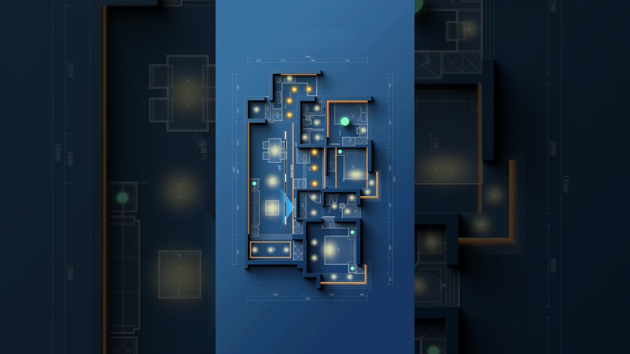 Smart house lighting plan ✨🌟 #lightingdesign#architect #archi #archilovers #architecturephotography