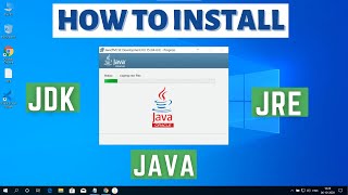 How to Install Java JDK JRE on Windows 10 2021