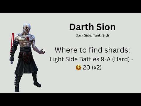 Star Wars: Galaxy of Heroes - Farming Guide: Sith | Royal Chiss News |