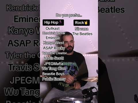 Hip Hop or Rock? #hiphop #rap #rockmusic #eminem #kendricklamar #nirvana #rock #kanyewest #metallica