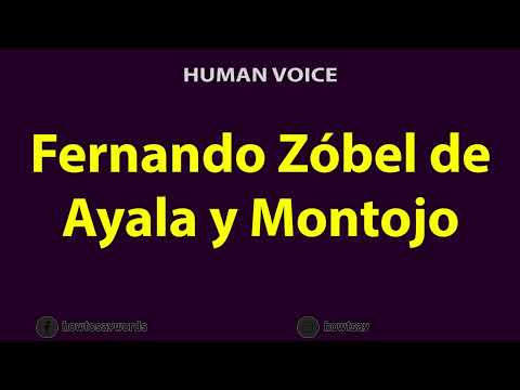 How to Pronounce Fernando Zobel de Ayala y Montojo