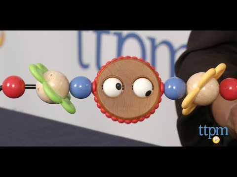 BABYBJORN žaislas medinis gultukui Googly eyes 080500 video
