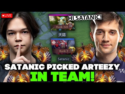 SATANIC picked ARTEEZY in TEAM! / ARTEEZY TRYHARD on NATURE'S PROPHET MID