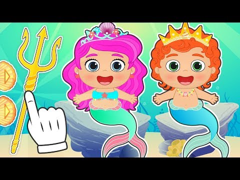 BABY ALEX AND LILY 🌊 Dressing up as Mermaids | Educational Cartoons