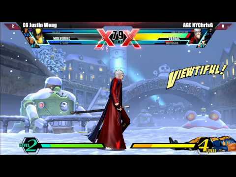 UMVC3 Loser's Final EG Justin Wong vs AGE NYChrisG East Coast Throwdown V Tournament