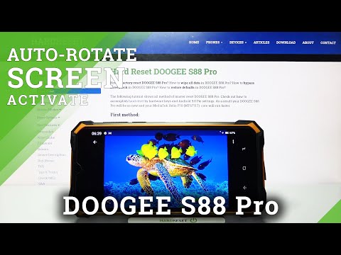 DOOGEE S88 Pro – Enable and Turn Off Auto-Rotation Screen