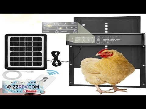 Solar Auto Chicken Coop Door Automatic Chicken Door Solar Powered & USB