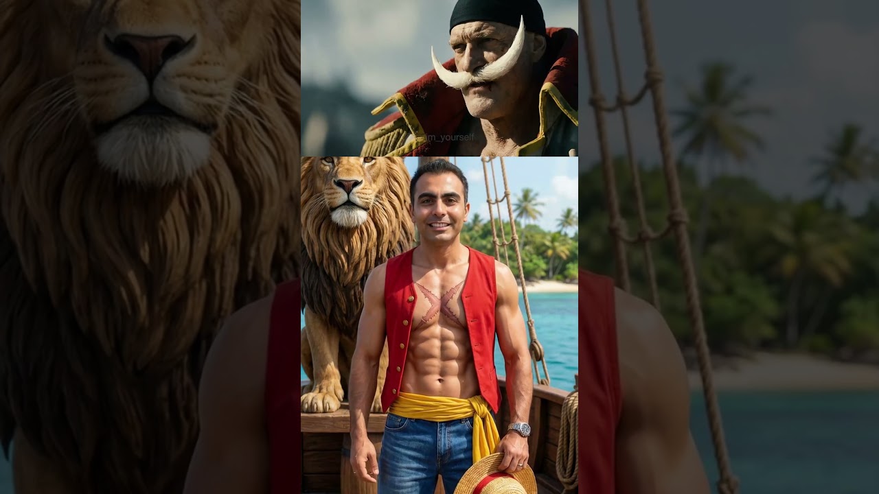 ¿Luffy frente a los tres almirantes en la vida real? 🏴‍☠️El impresionante video de One Piece con IA