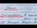 What Is Noun Definition Of Noun The Noun Noun In English Noun की परिभाषा