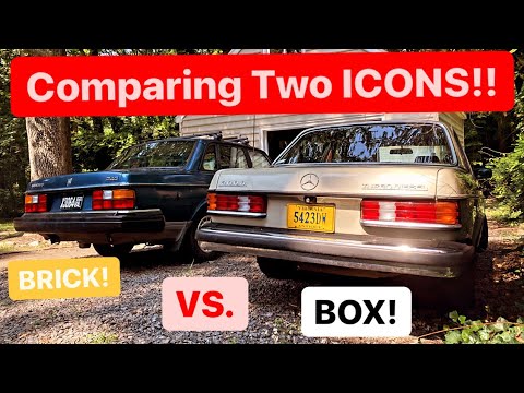 Volvo 240DL VS. Mercedes 300D - Comparing Two Of The Most Reliable Automotive ICONS!!