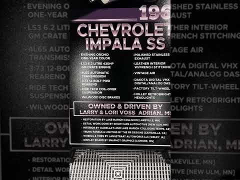 1965 Chevy Impala SS in Mist Orchard 🔥 A Beauty! #ChevyImpala #ImpalaSS #ClassicCars #CarShow